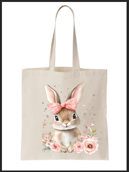 Easter Floral Bunny Bag